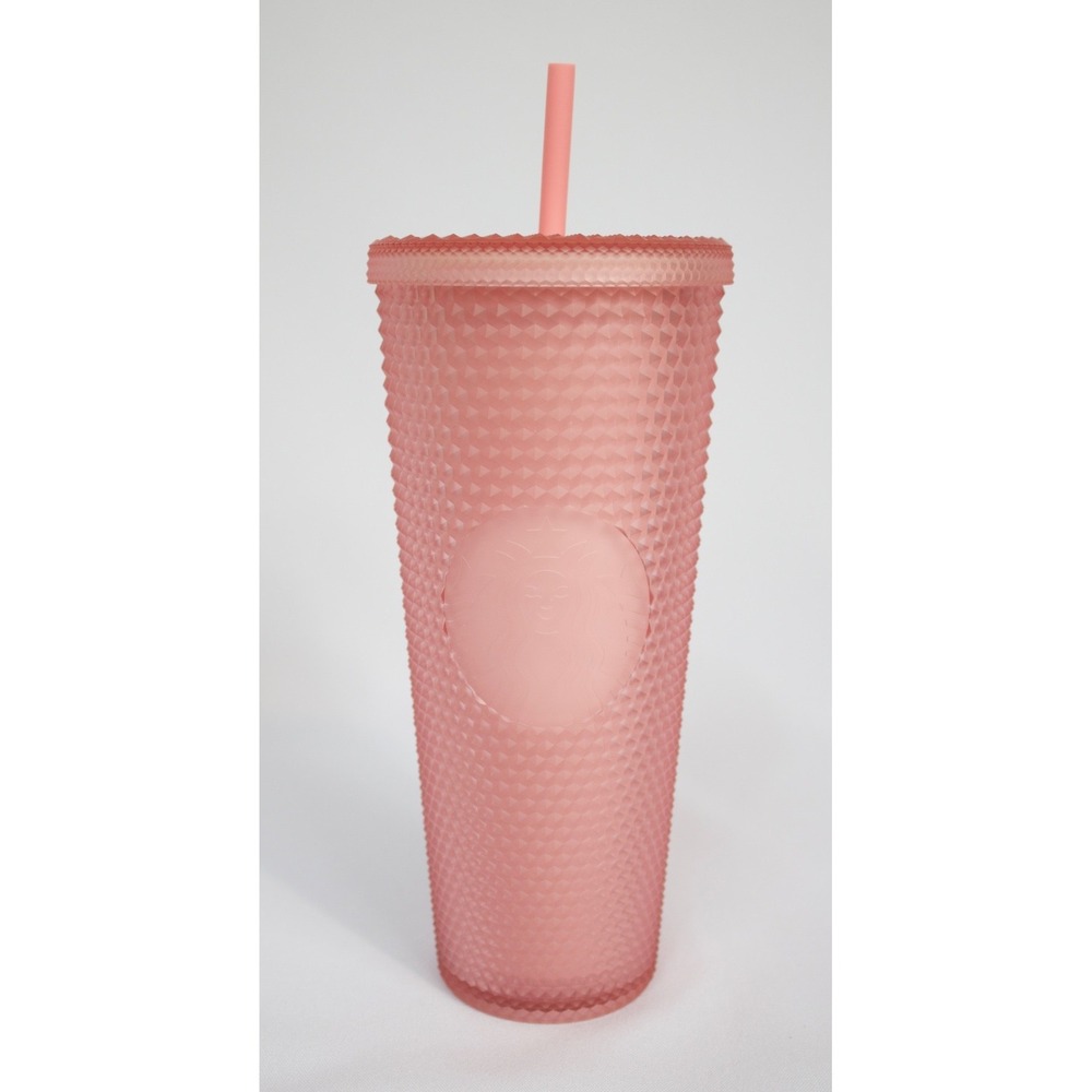 Starbucks 2022 Valentines Soft Touch‎ Studded Venti 24 oz. Tumbler Pink Lemonade
